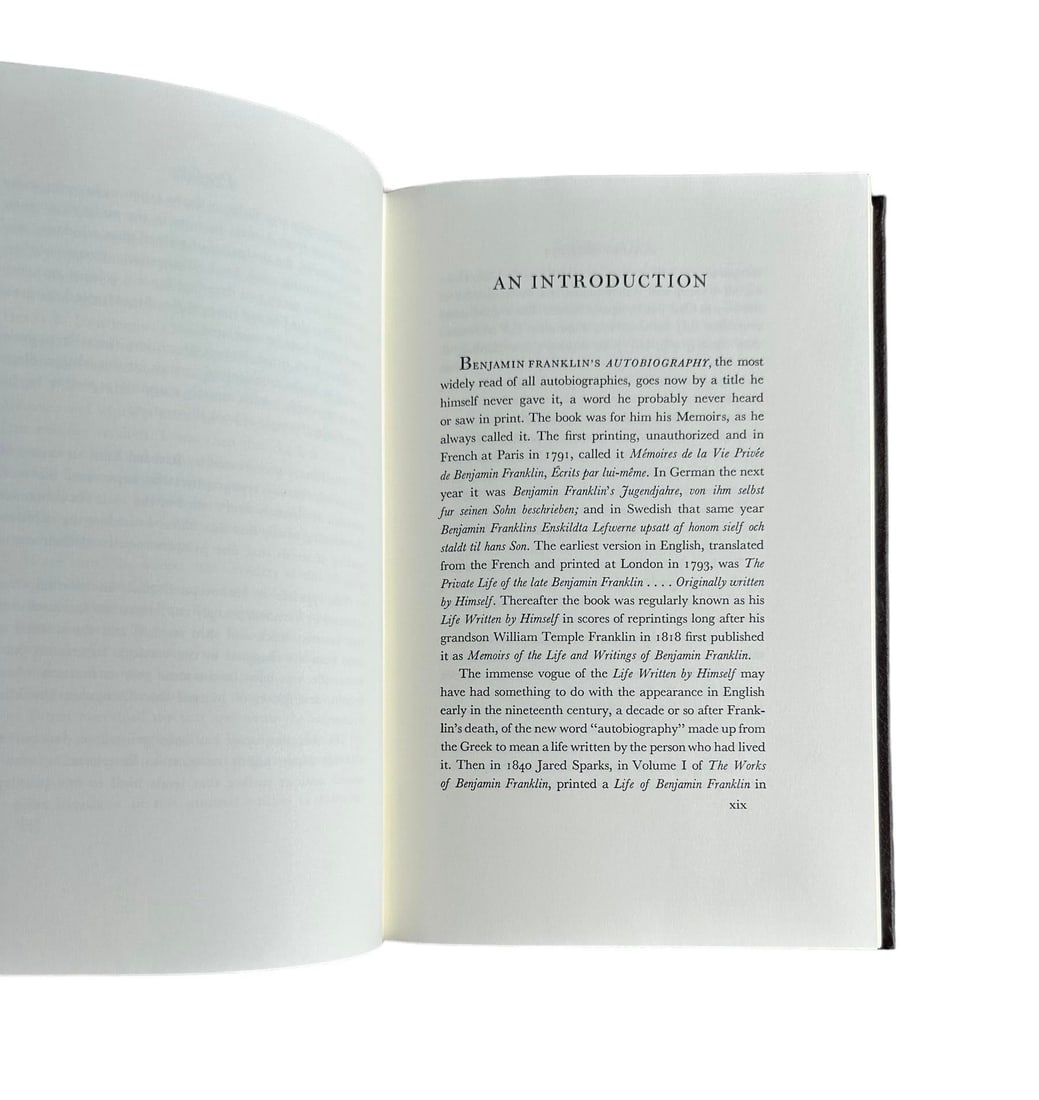 The Autobiography of Benjamin Franklin Leather Gilt 1976 Collectors Edition - 8