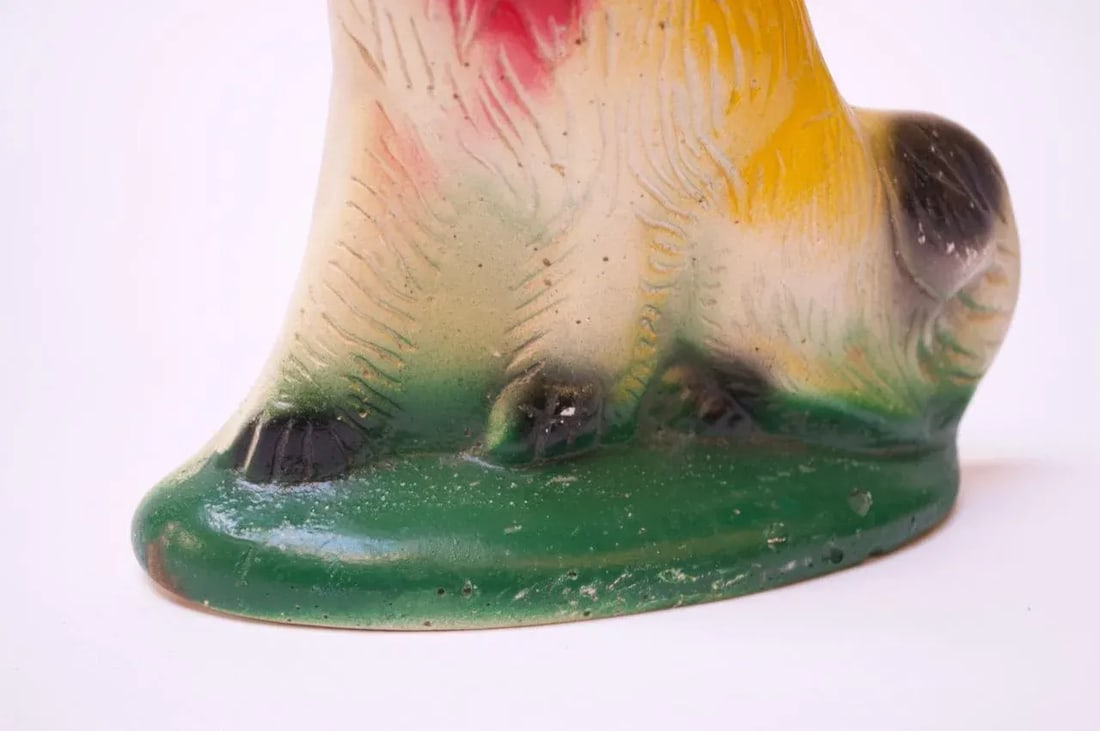 1950s American Painted Chalkware Collie - 9