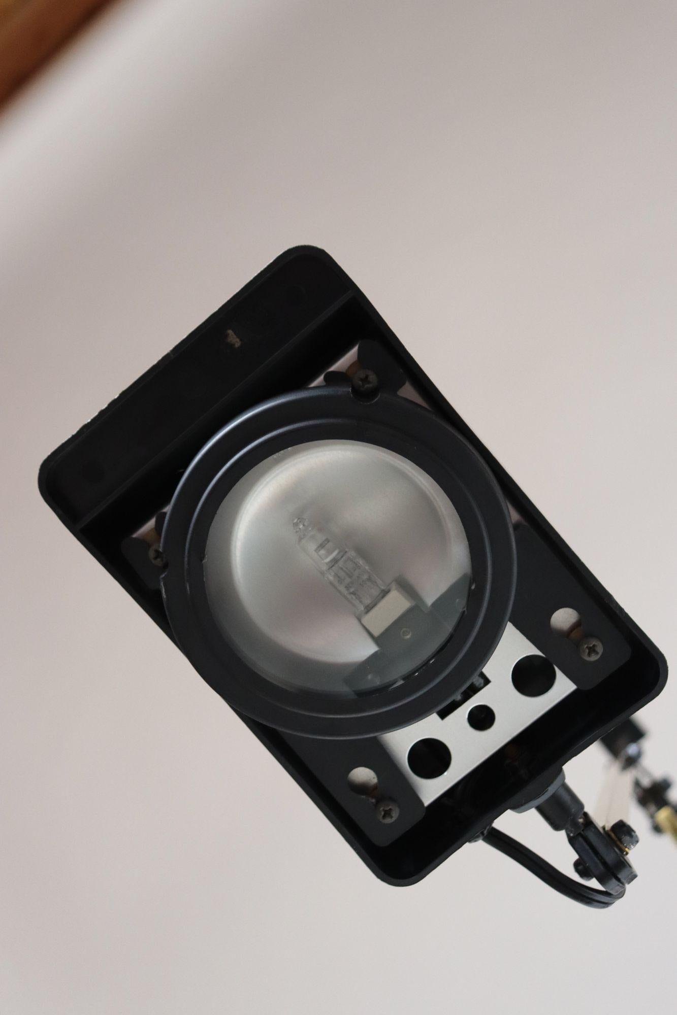 Vintage Black and Tubular Brass Adjustable Articulating Task / Desk Lamp by Electrix - 9