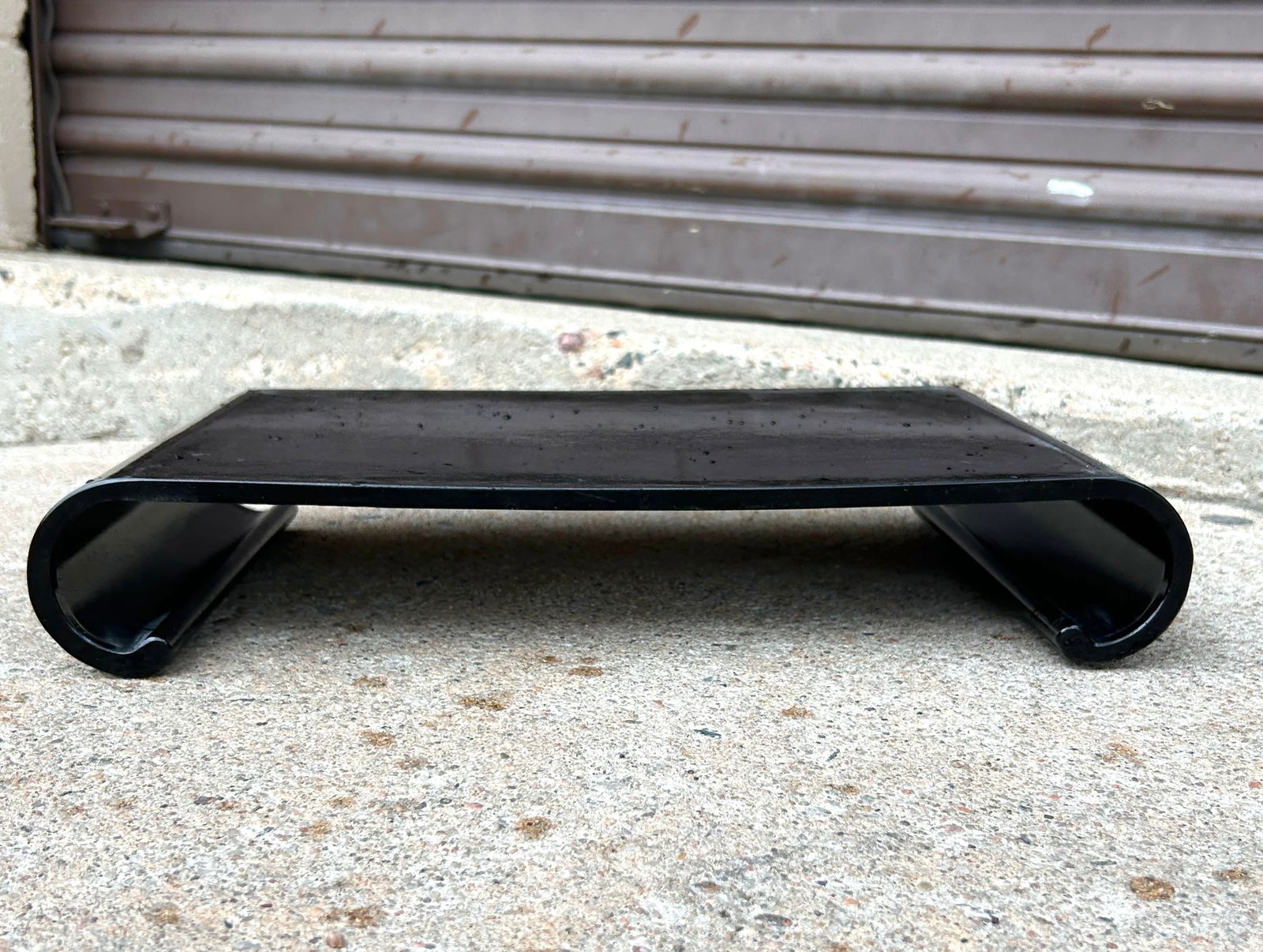 Vintage Japanese Black Lacquer Wakasa Stand Scroll Feet - 12