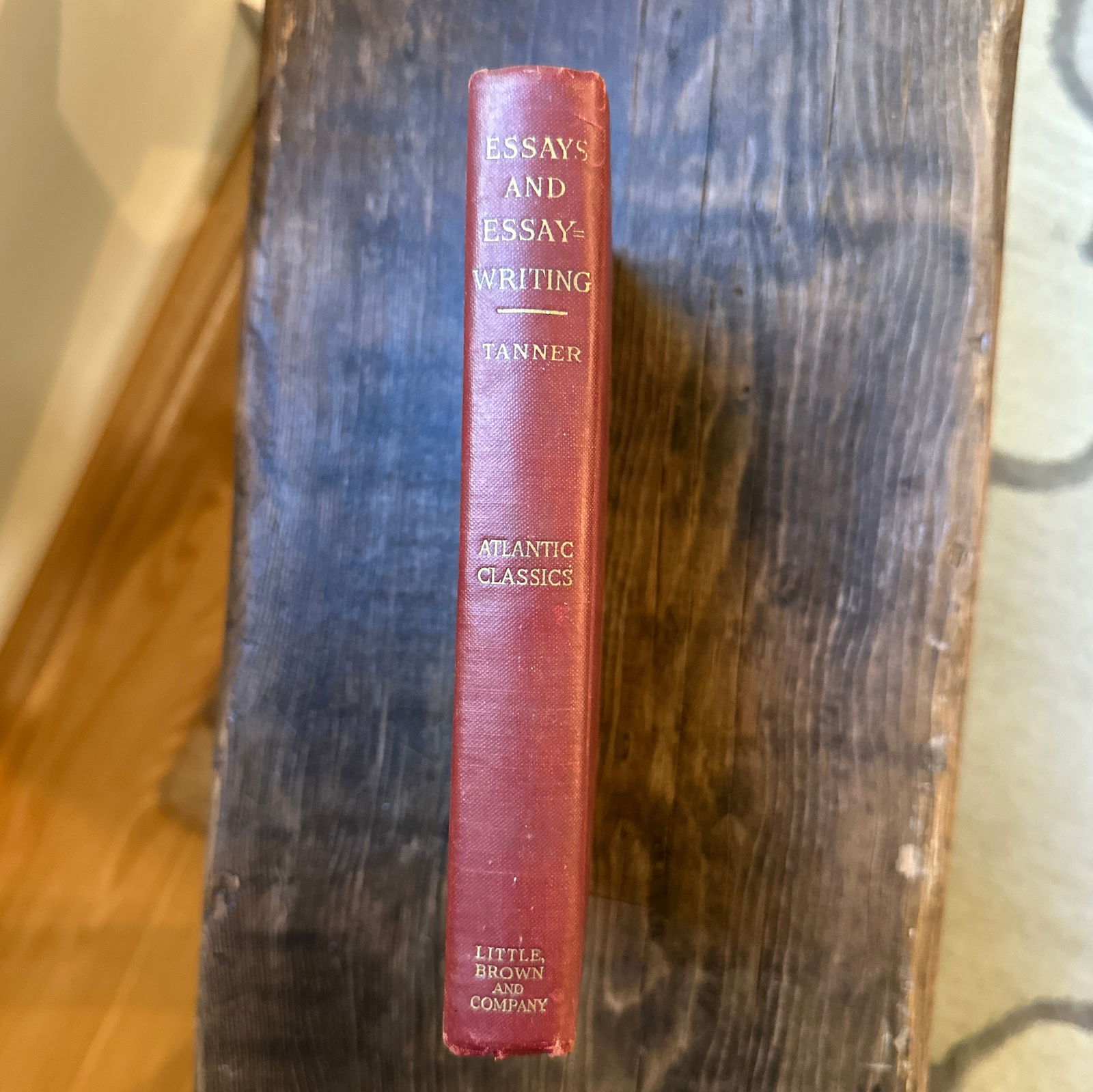 Antique Hardcover Red Cloth Book Atlantic Classics Essays and Essay-Writing - 3