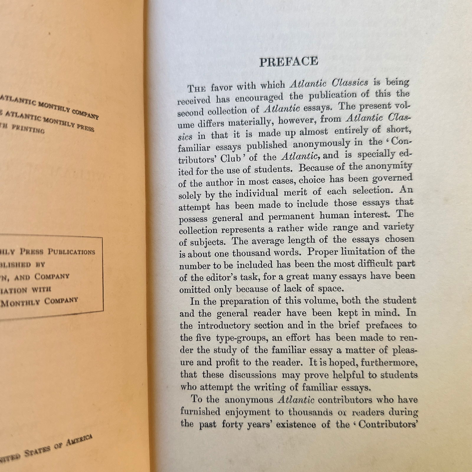 Antique Hardcover Red Cloth Book Atlantic Classics Essays and Essay-Writing - 6