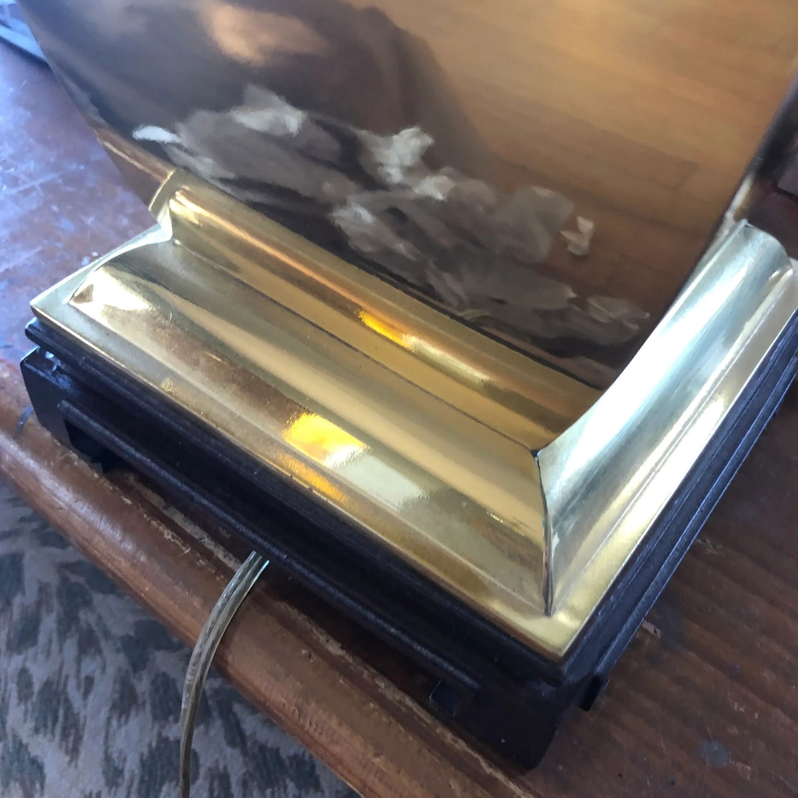 Vintage Brass Chinoiserie Asian Ginger Lamp - 3