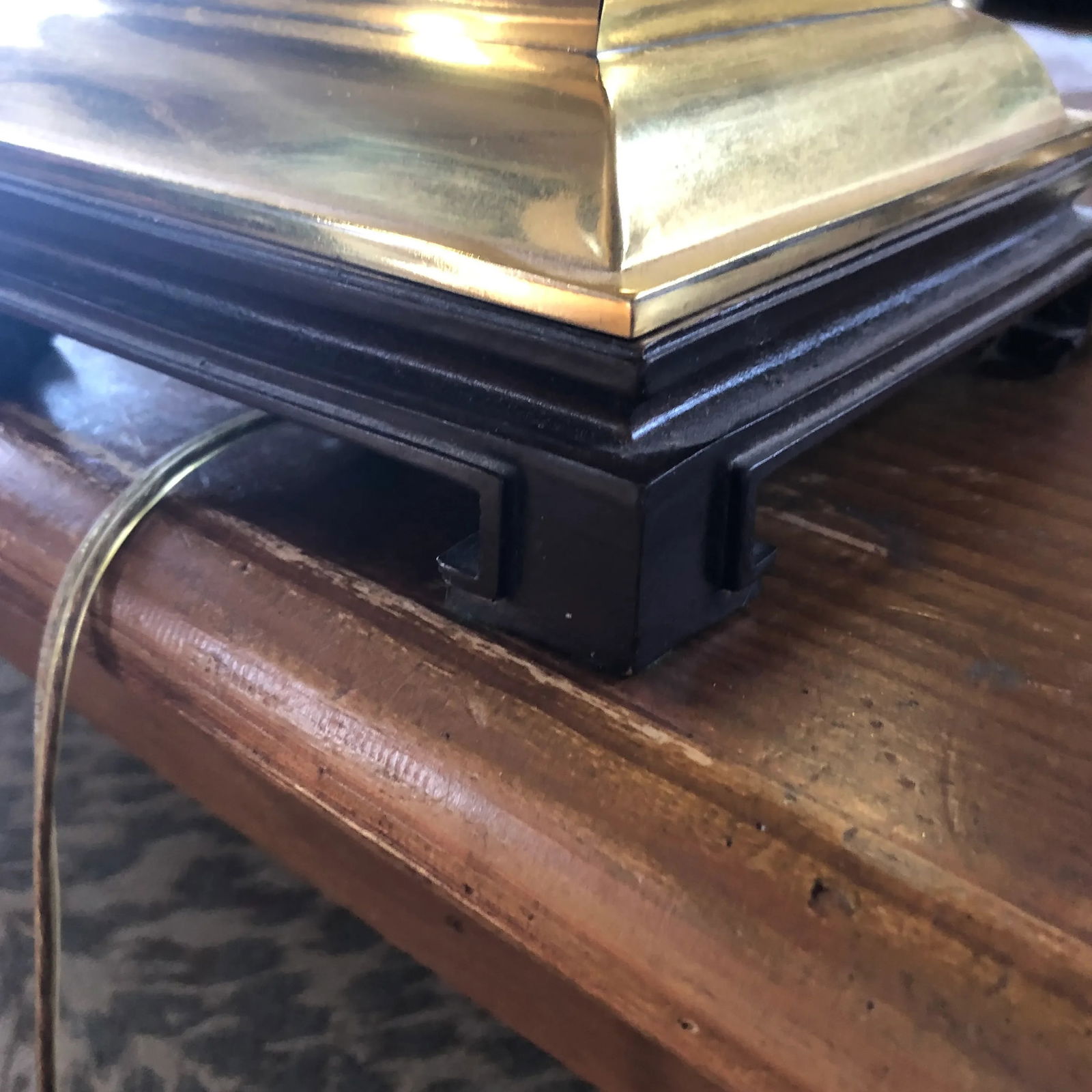 Vintage Brass Chinoiserie Asian Ginger Lamp - 4