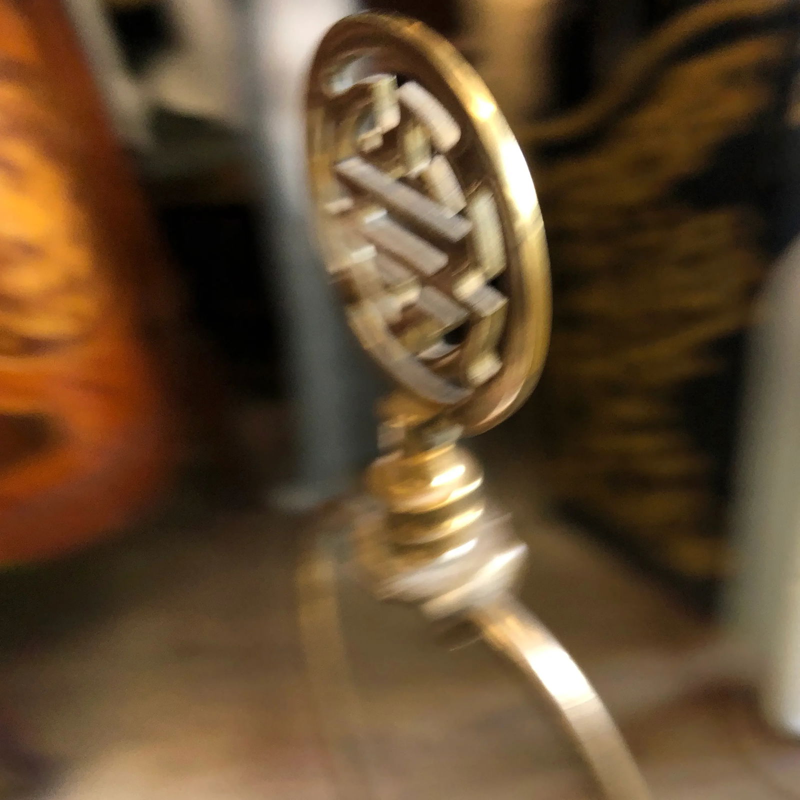 Vintage Brass Chinoiserie Asian Ginger Lamp - 5