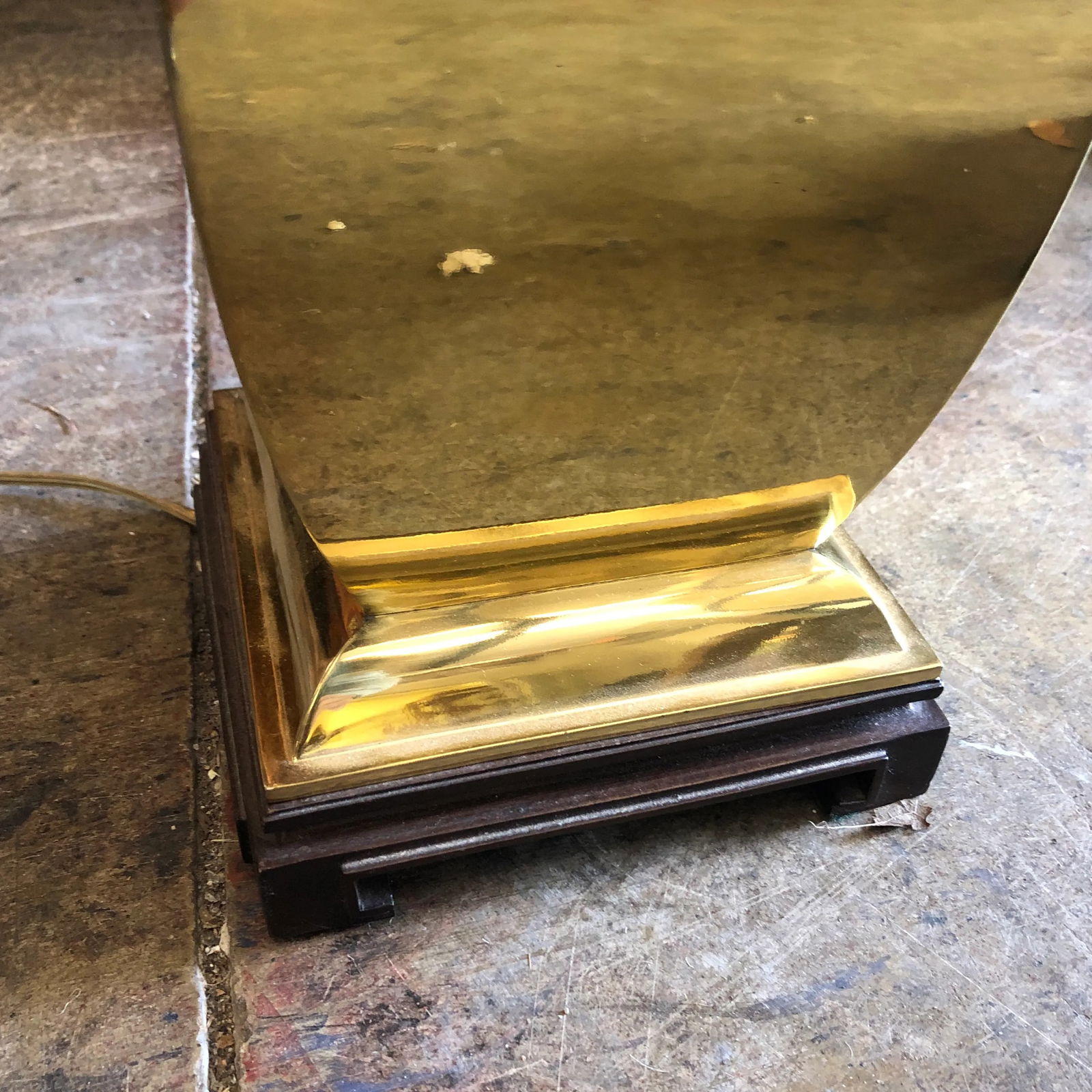 Vintage Brass Chinoiserie Asian Ginger Lamp - 8