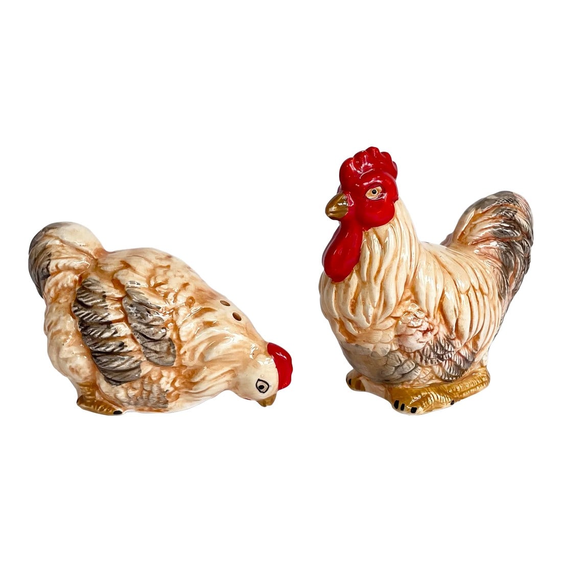 1980s Porcelain Salt and Pepper Shakers- a Pair (1 of 6)