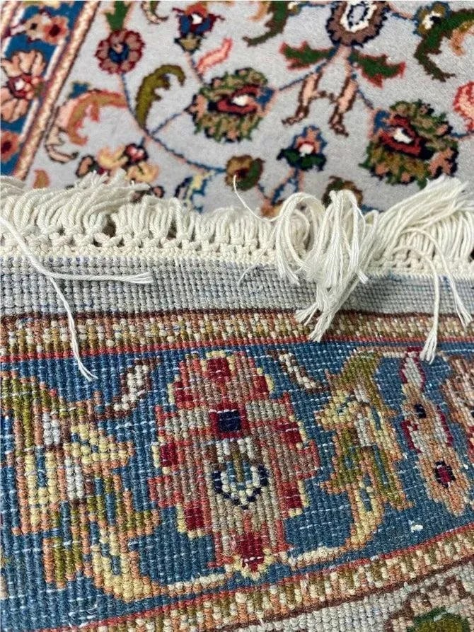 1990s Handwoven Indian Agra Area Rug 2x3 - 3