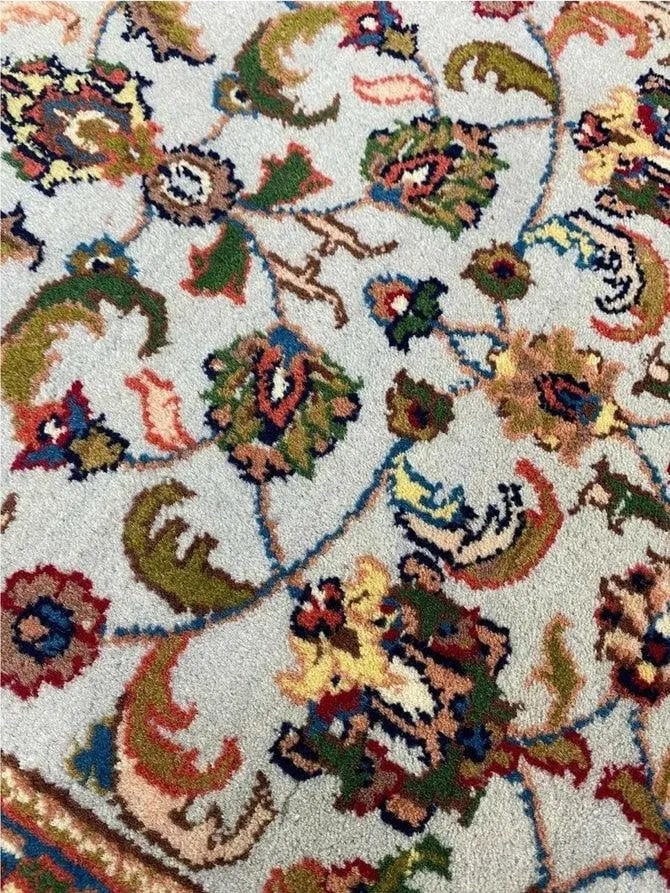 1990s Handwoven Indian Agra Area Rug 2x3 - 8