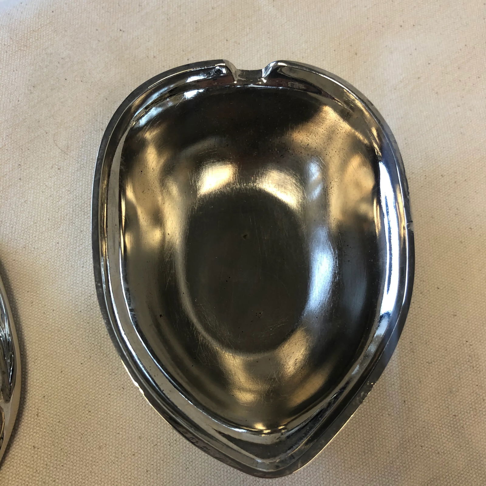 1970s Silver Nut Shaped Catchall Box - 8