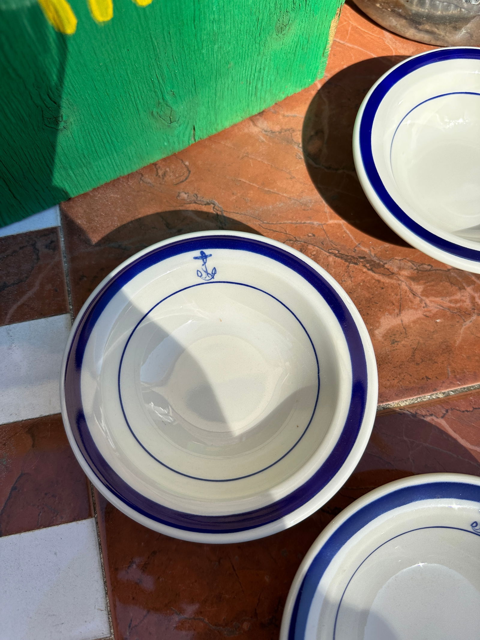 1970s Homer Laughlin China Nautical Collection of Ceramic Petite Dishes- Set of 4 - 3