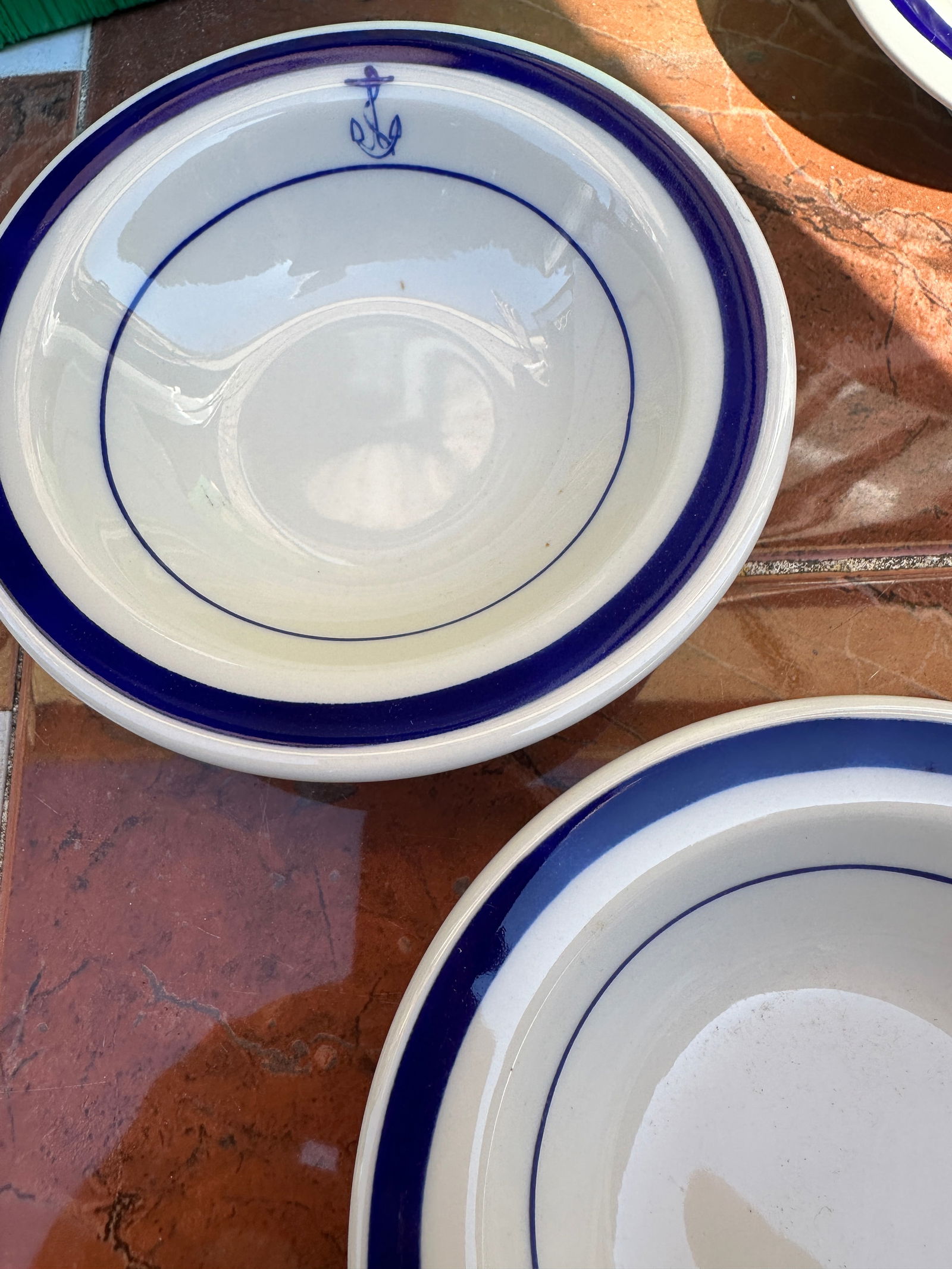 1970s Homer Laughlin China Nautical Collection of Ceramic Petite Dishes- Set of 4 - 7