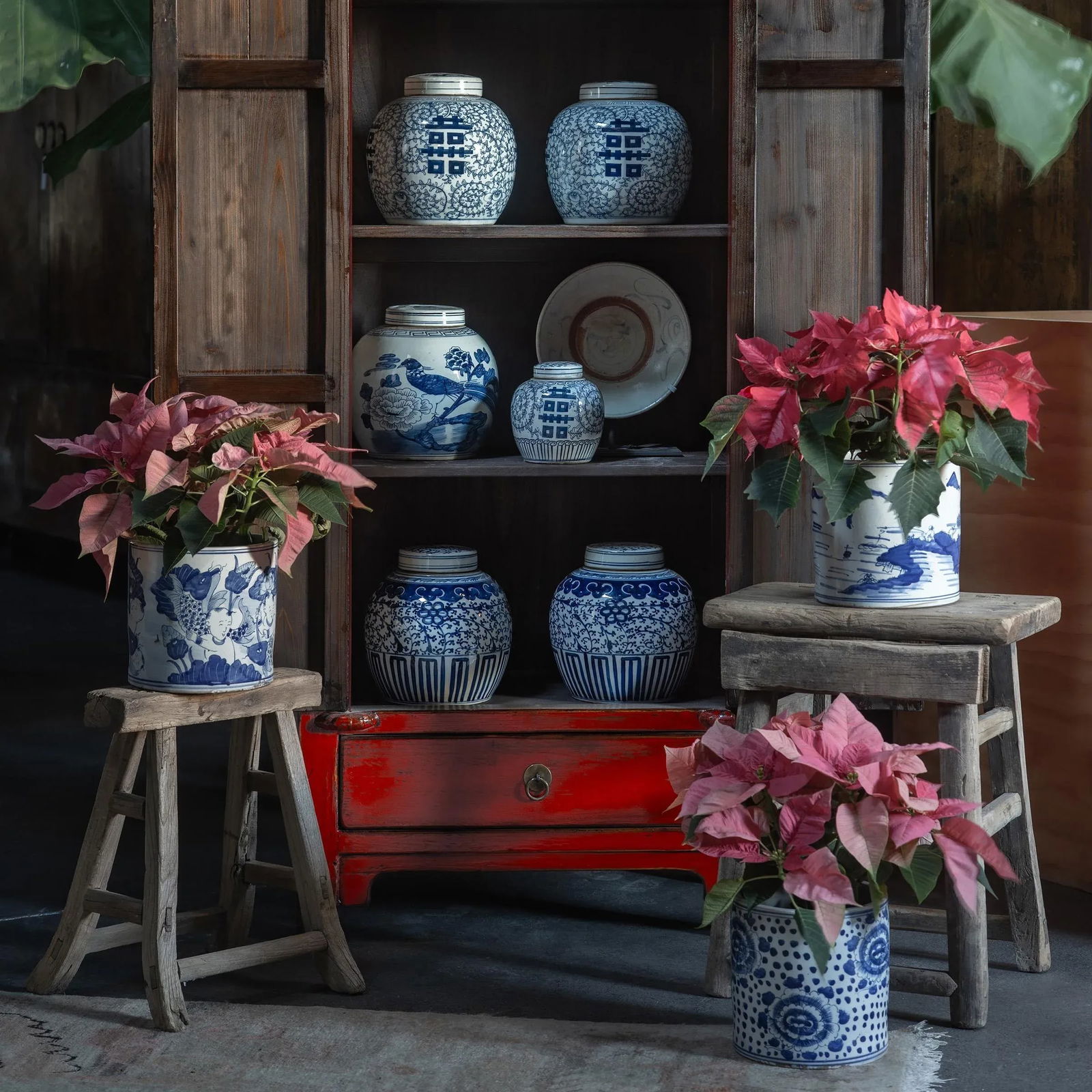 Chinese Lucky Eight Stool, circa 1900 - 2
