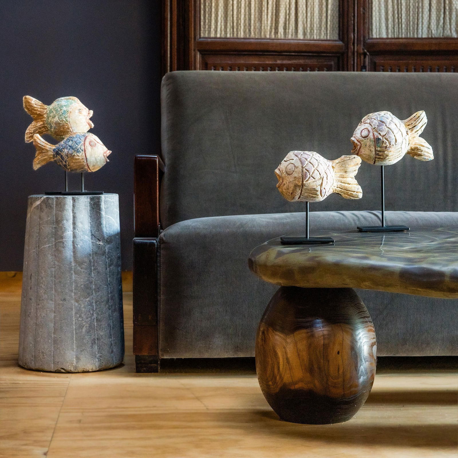 Chinese Polychrome Lucky Fish - 4