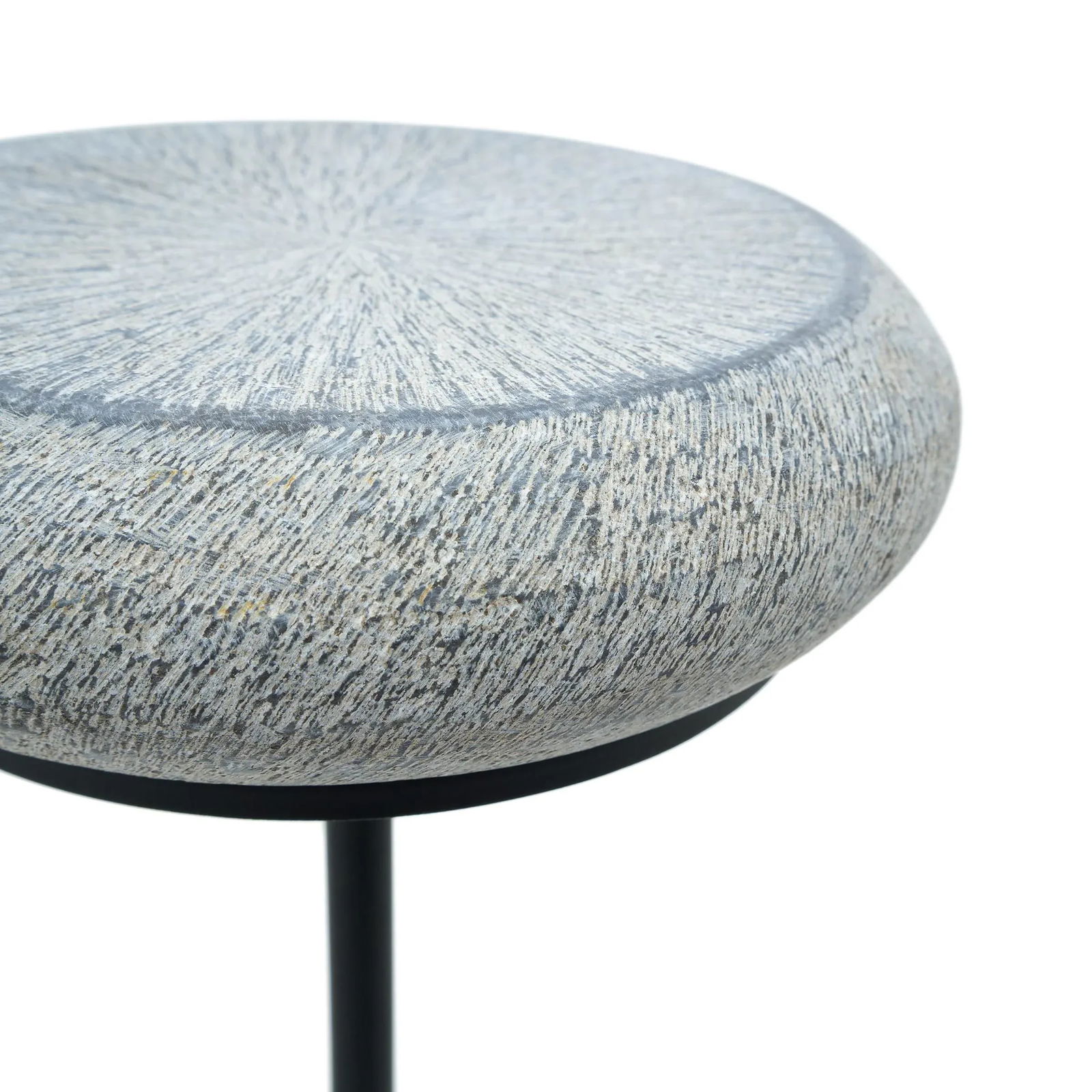 Petite Stone Drum Side Table - 6
