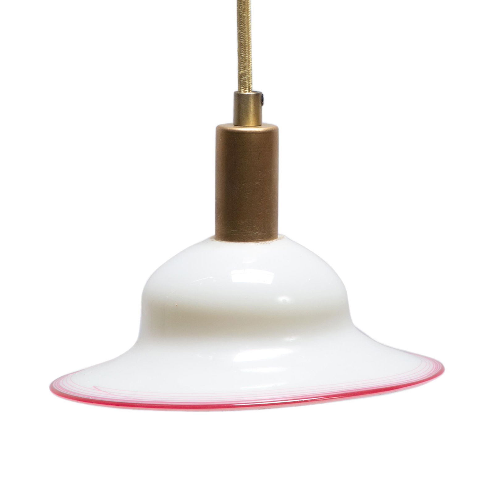 Vintage Chinese Shanghai Deco Glass Pendant, c. 1920 - 2