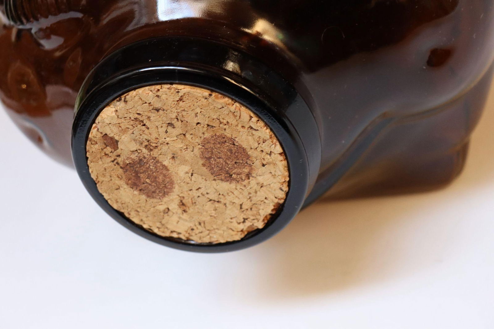 Large Vintage Amber Glass Five-Gallon Piggy Bank by Libbey - 12