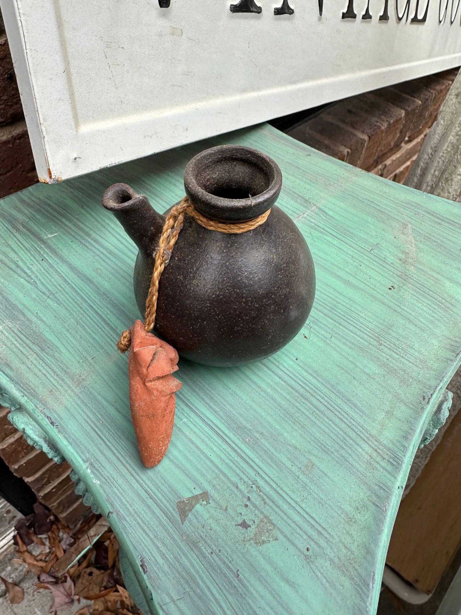 1970s Soy Ceramic Holder With Matching Ceramic Top - 7