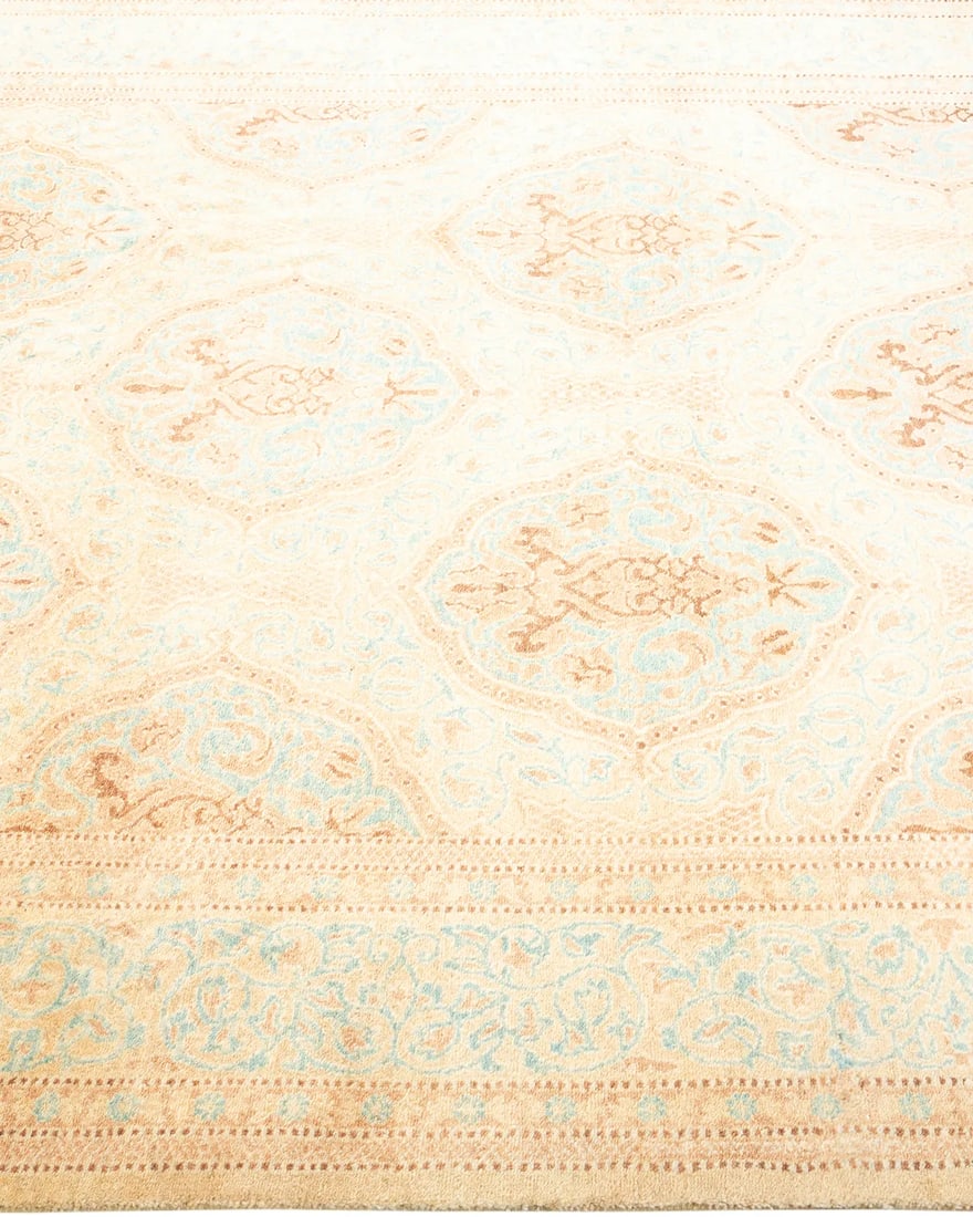 Mogul, One-of-a-Kind Hand-Knotted Area Rug - Ivory, 4' 2" x 6' 0" - 4