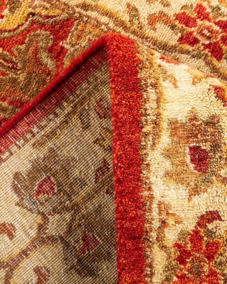 Mogul, One-of-a-Kind Hand-Knotted Runner Rug - Orange, 2' 7" x 7' 10" - 6