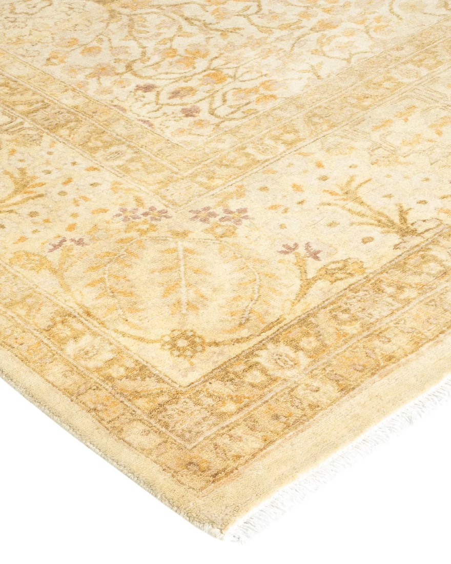 Mogul, One-of-a-Kind Hand-Knotted Area Rug - Ivory, 6' 1" x 6' 5" - 2