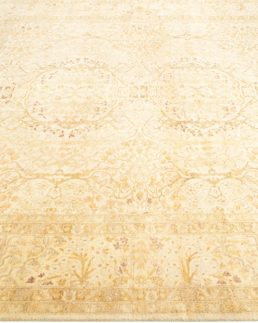 Mogul, One-of-a-Kind Hand-Knotted Area Rug - Ivory, 6' 1" x 6' 5" - 4