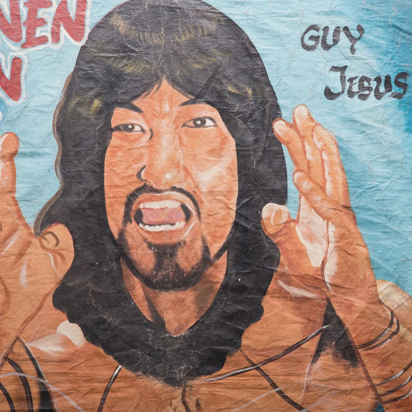 Cantonese Iron Kung Fu Vintage Ghanaian Movie Poster, C. 1980s - 2