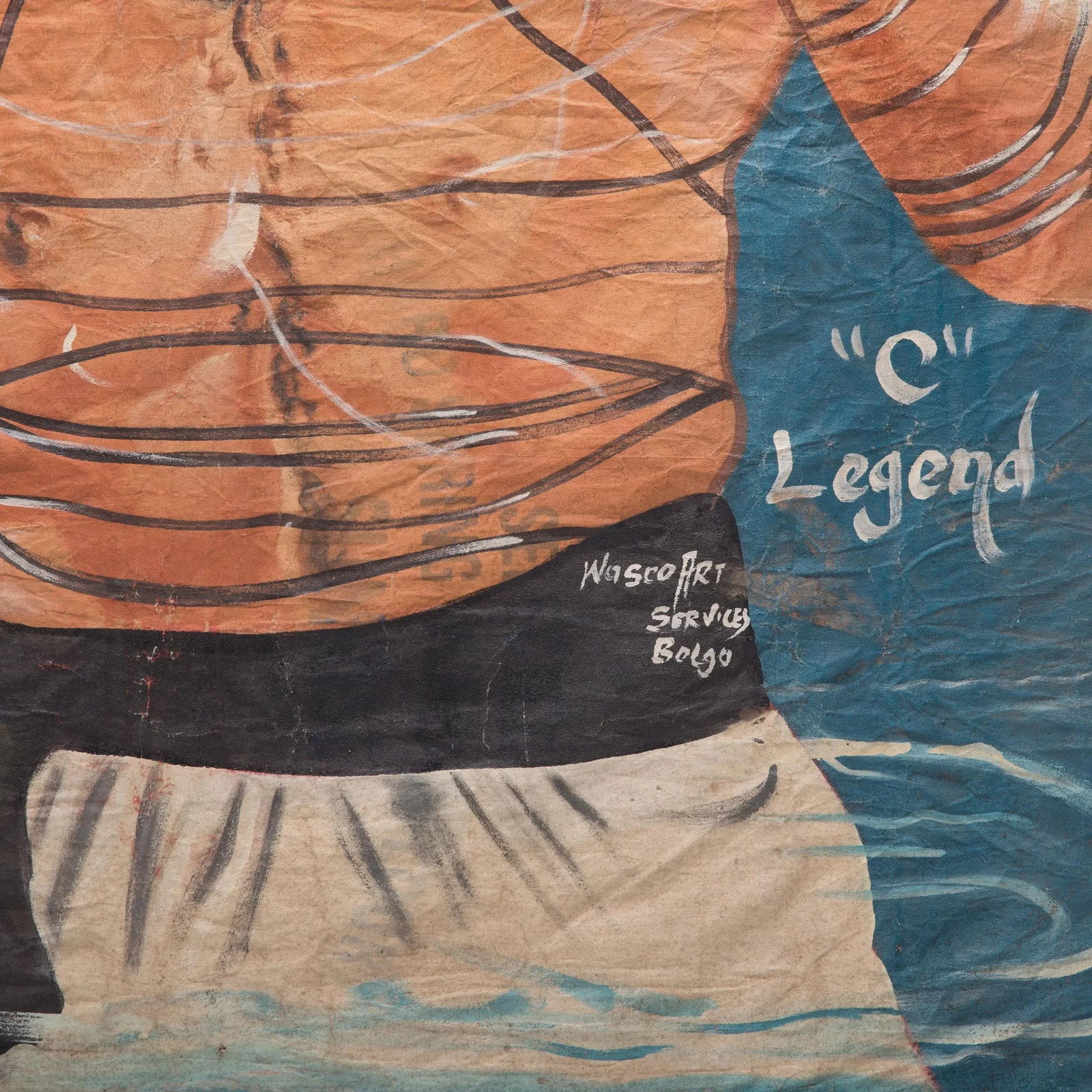 Cantonese Iron Kung Fu Vintage Ghanaian Movie Poster, C. 1980s - 3