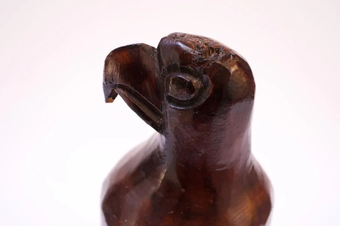 Vintage Folk Art Carved Eagle / Hawk Sculpture - 10