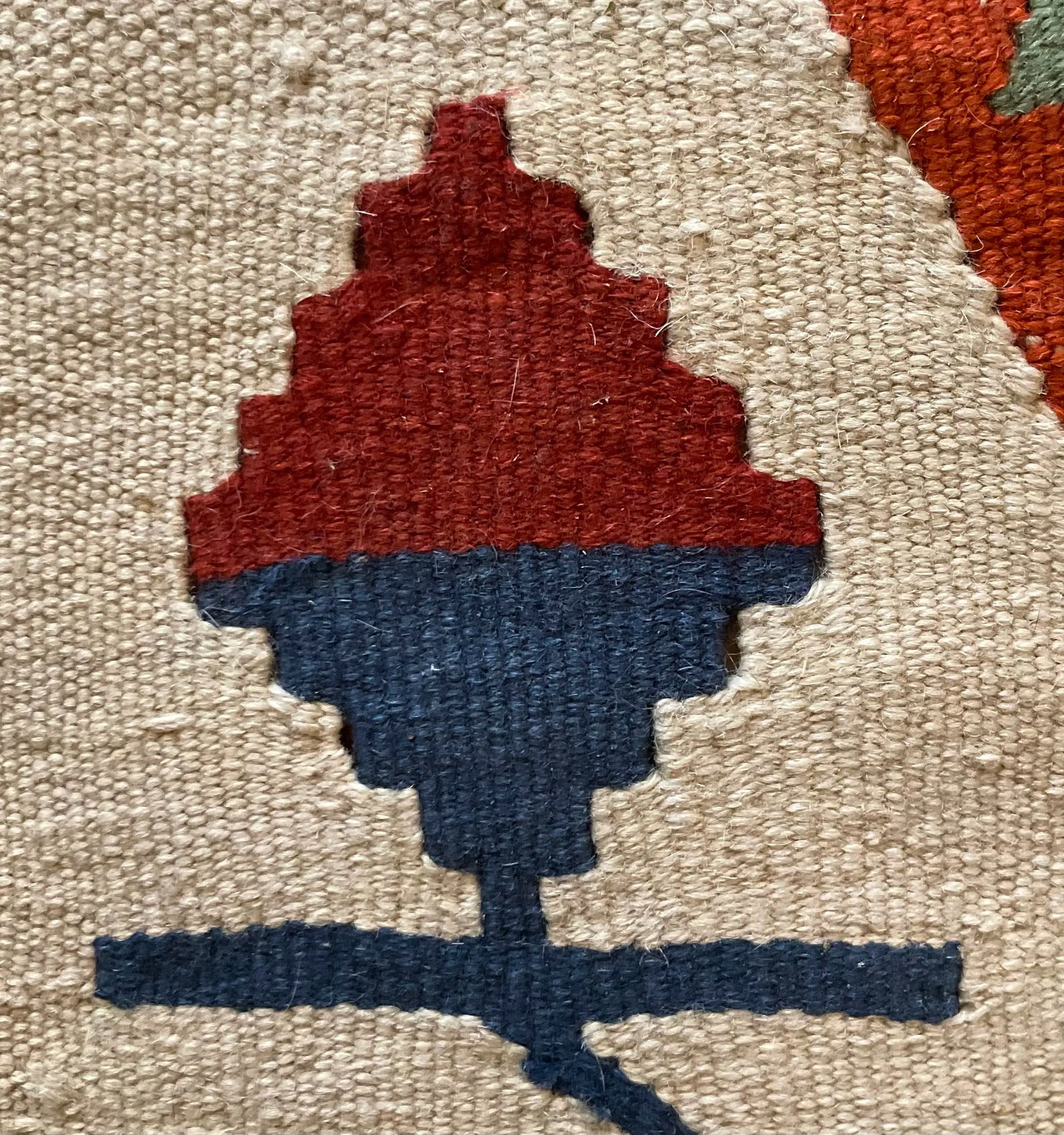 1960s Vintage Colorful Handmade Turkish Kilim Tribal Rug 64" X 43" - 6