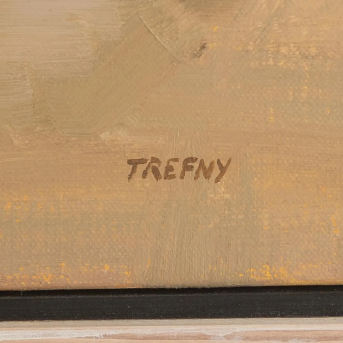 Large 41" Signed Frank Trefny "Easter Flowers" Still Life Oil Painting - 3