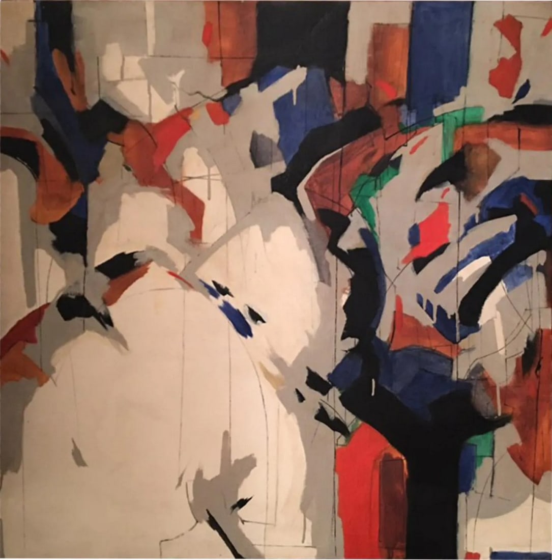 1970s Alec Murphy Modern Colorful Abstract Painting (1 of 10)