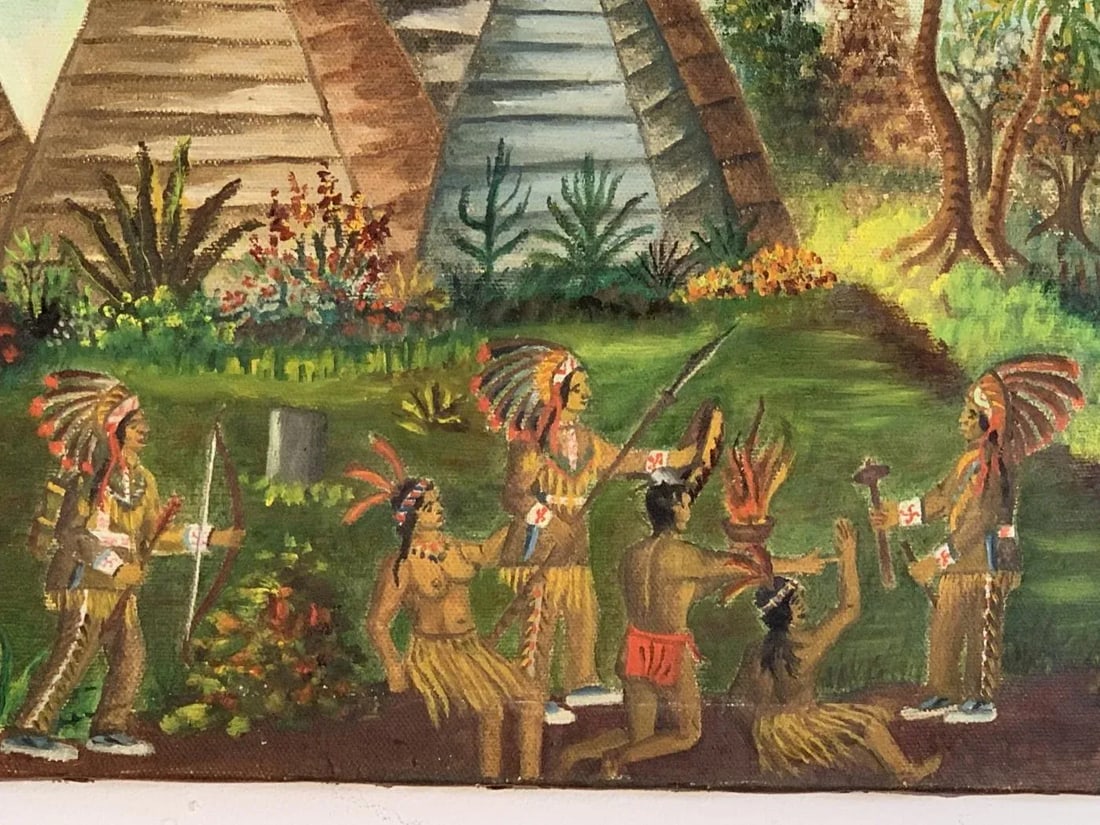 Ludwik a Smialkowski 1934 East Indian Agodas Oil Painting - 2