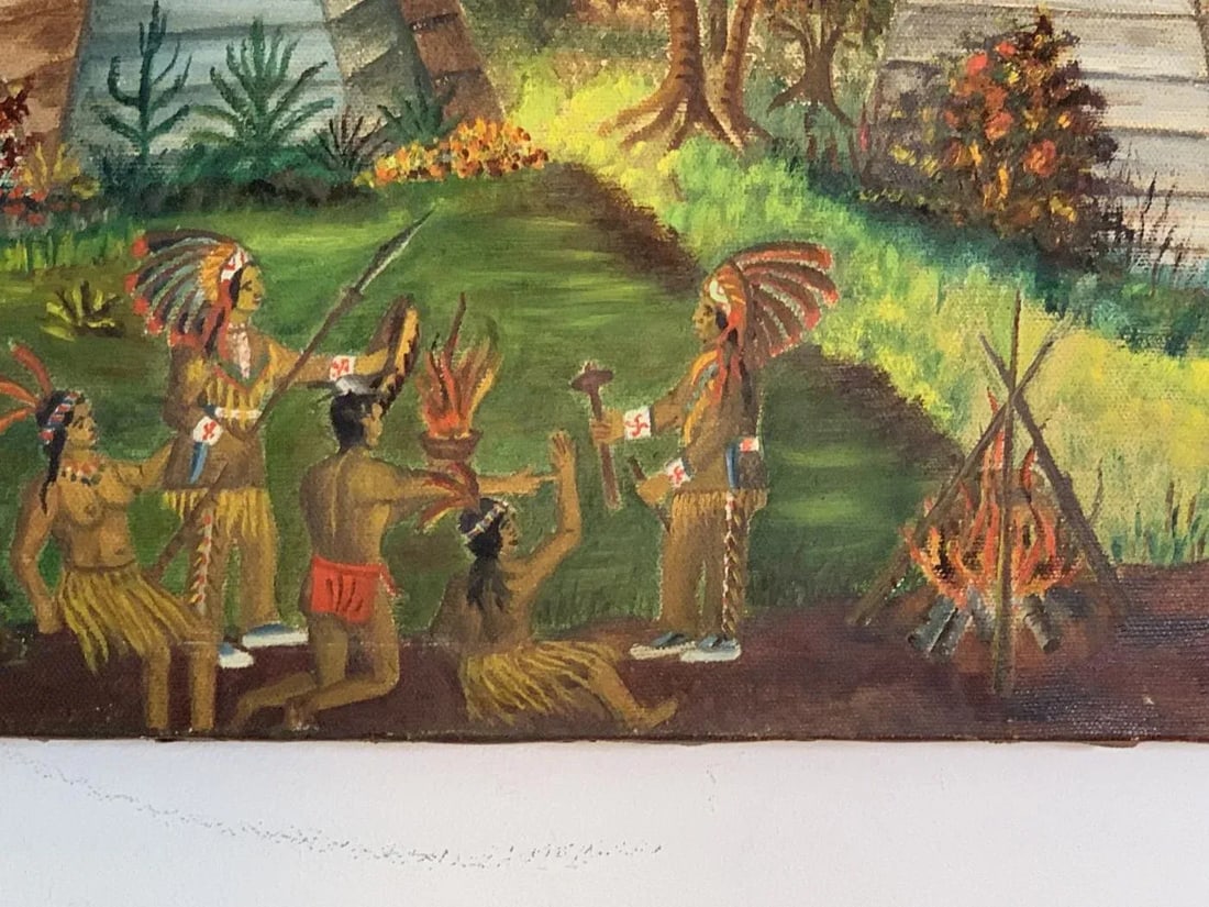 Ludwik a Smialkowski 1934 East Indian Agodas Oil Painting - 9