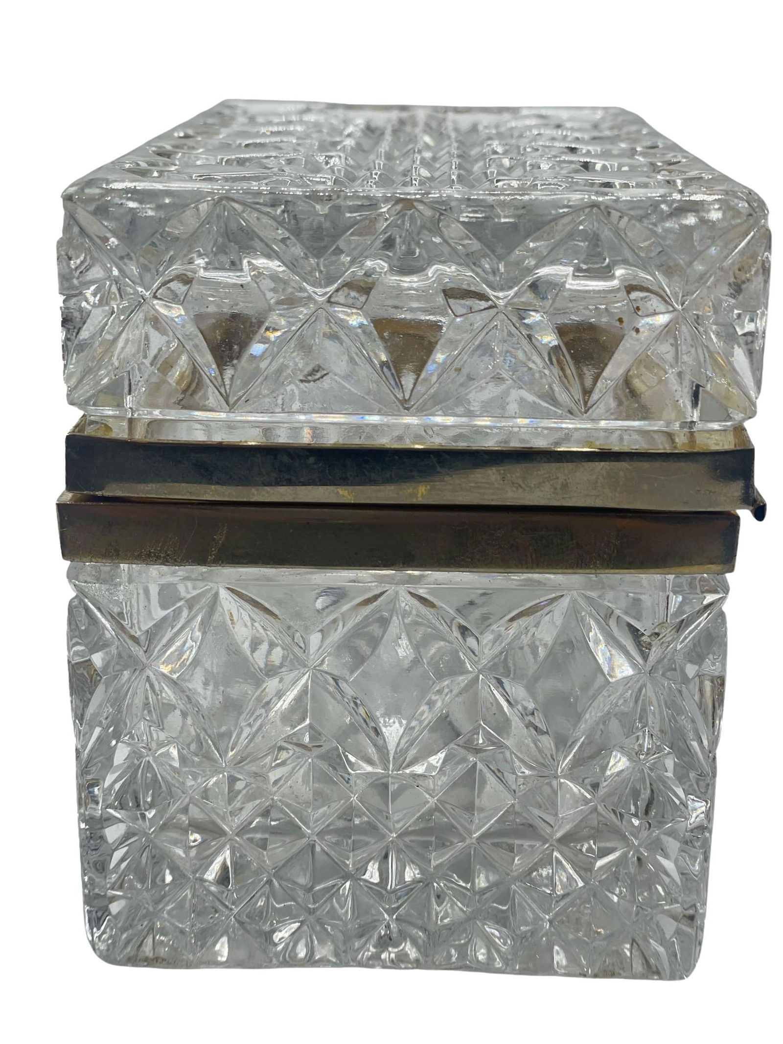 Antique Baccarat Style Crystal Box - 4