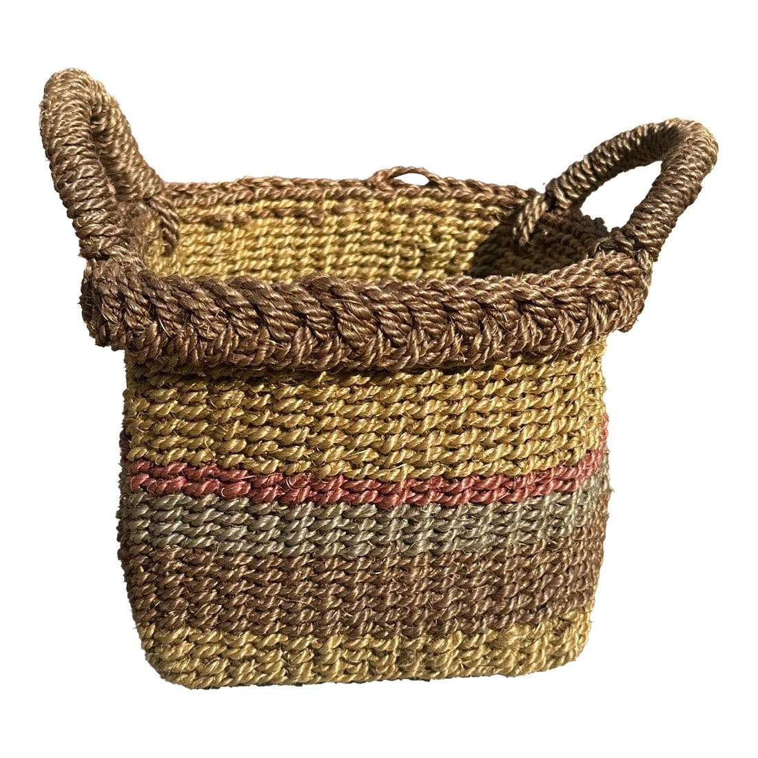 1970s Colorful Wicker Square Basket: Up for consideration is a beautiful colorful wicker square basket. This would look lovely in your home and it is a great find for the interior design enthusiast. Please check out my other listings! 