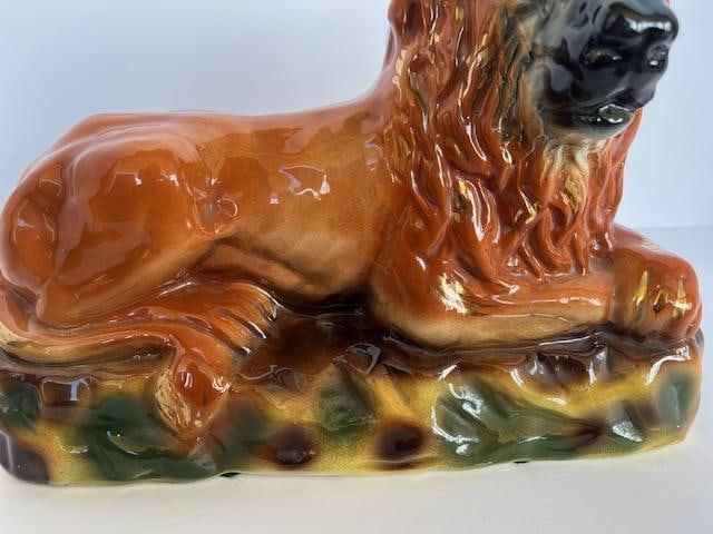 Staffordshire Lions With Glass Eyes - 7