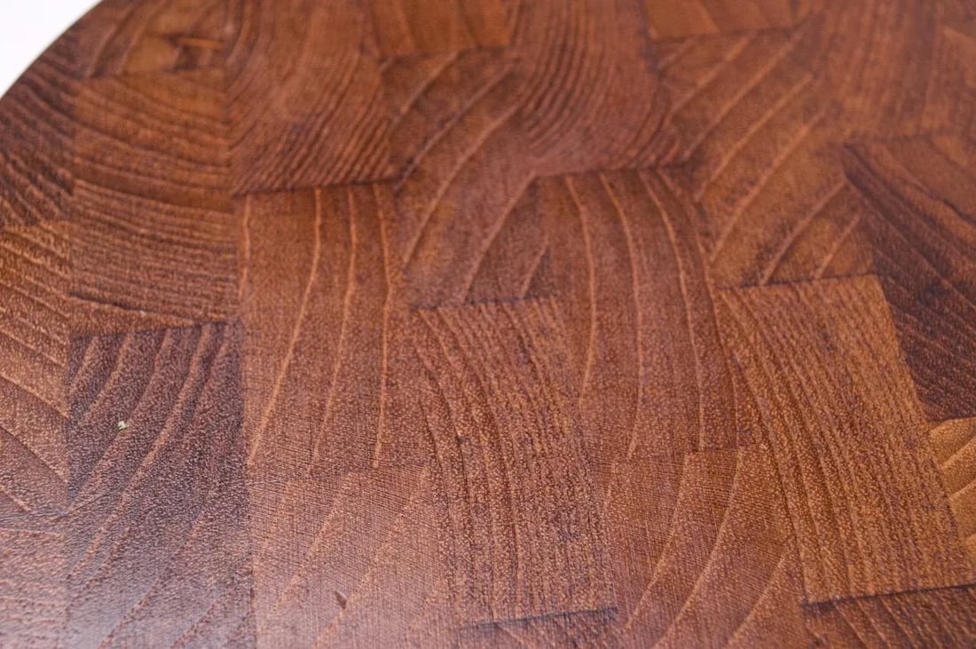 1970s Staved Teak Cutting Board With Knife by Dansk Designs - 10