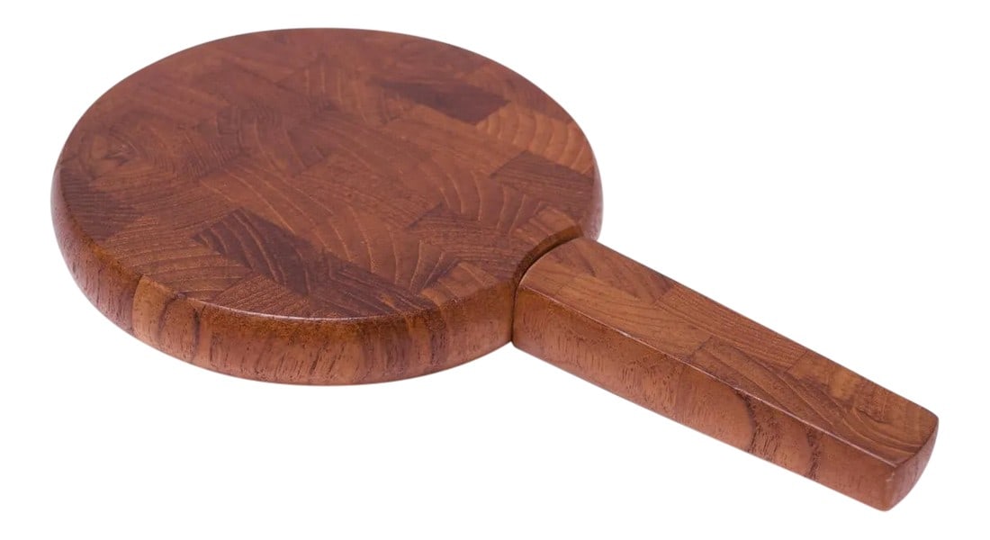 1970s Staved Teak Cutting Board With Knife by Dansk Designs (1 of 12)