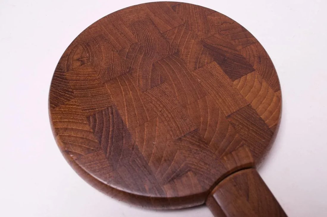 1970s Staved Teak Cutting Board With Knife by Dansk Designs - 8