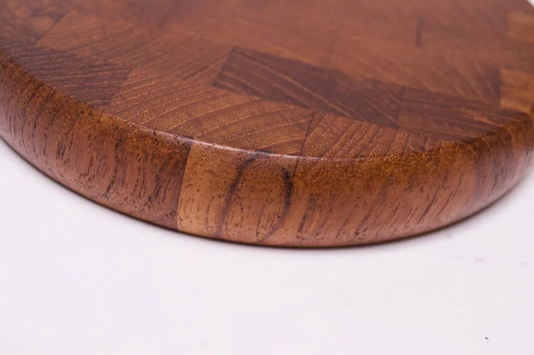 1970s Staved Teak Cutting Board With Knife by Dansk Designs - 9