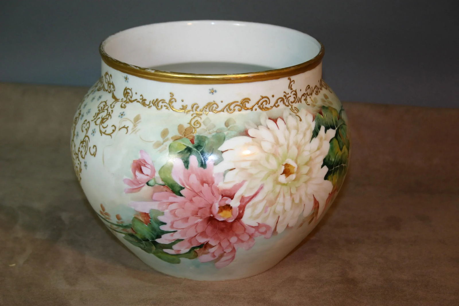 Antique Jean Pouyat Petler (Jpl) Hand Painted Jardiniere (1905) - 11