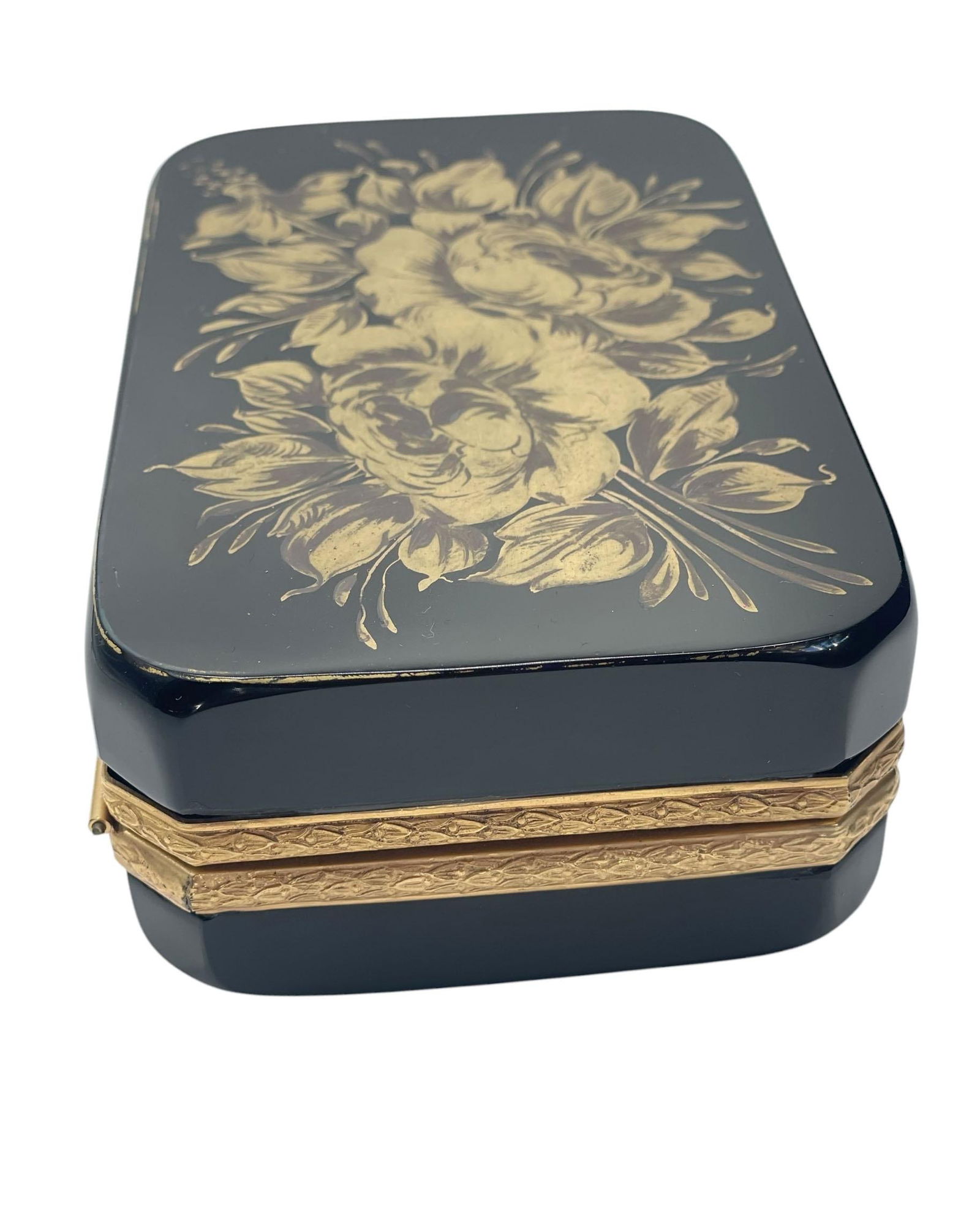 Black Murano Opaline Casket - 4