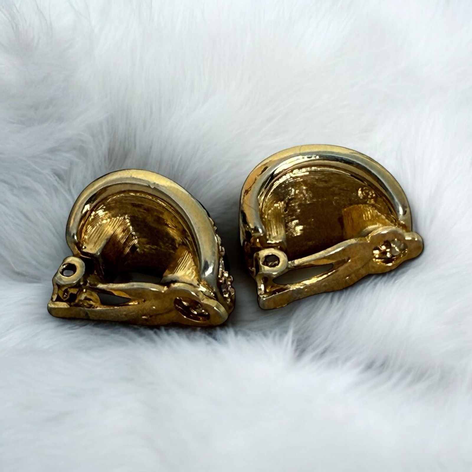 1980s Vintage Signed Swarovski Clip on Earrings, A Pair - 10