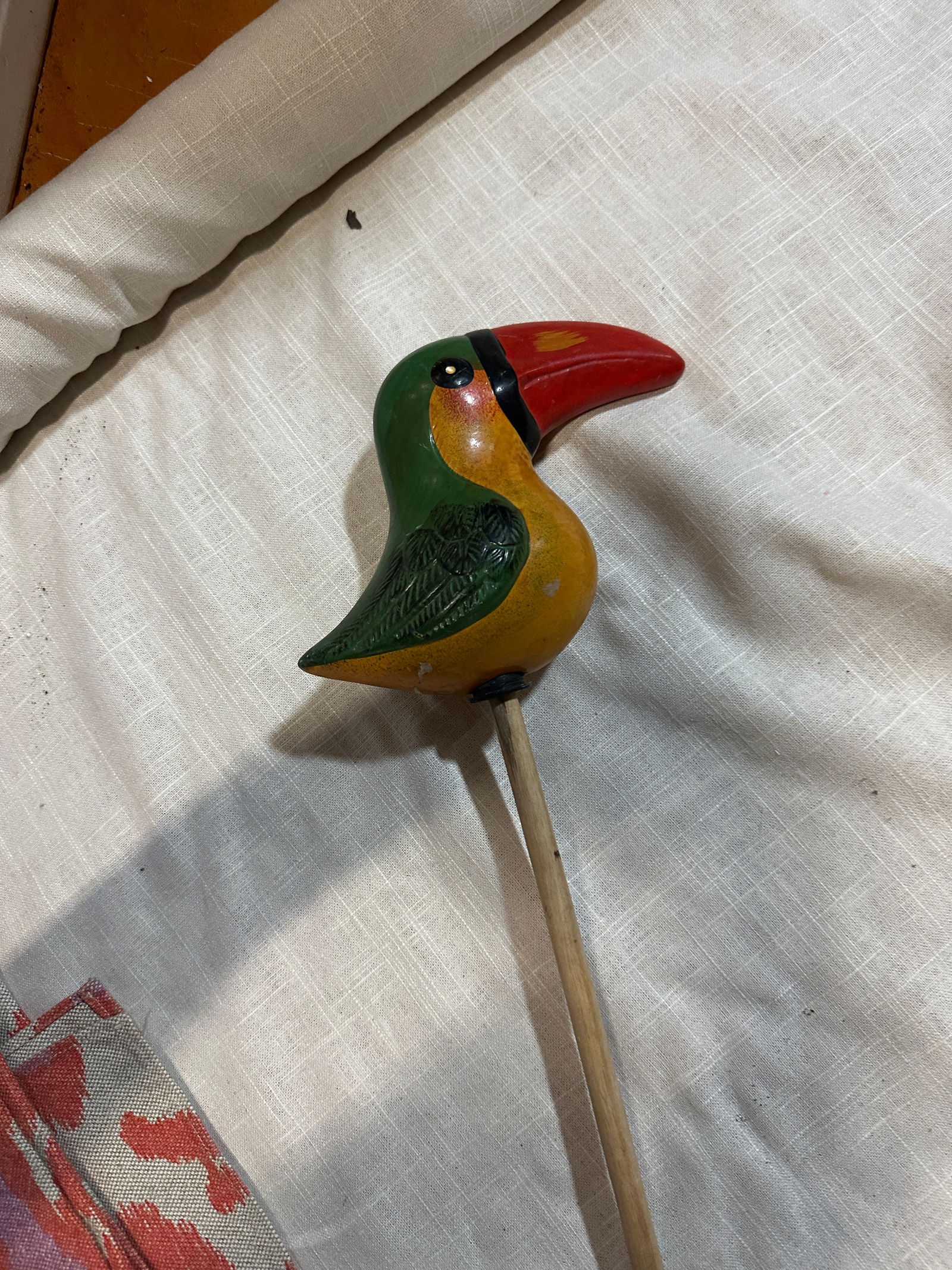 1970s Ceramic and Wooden Bird Sculpture - 3