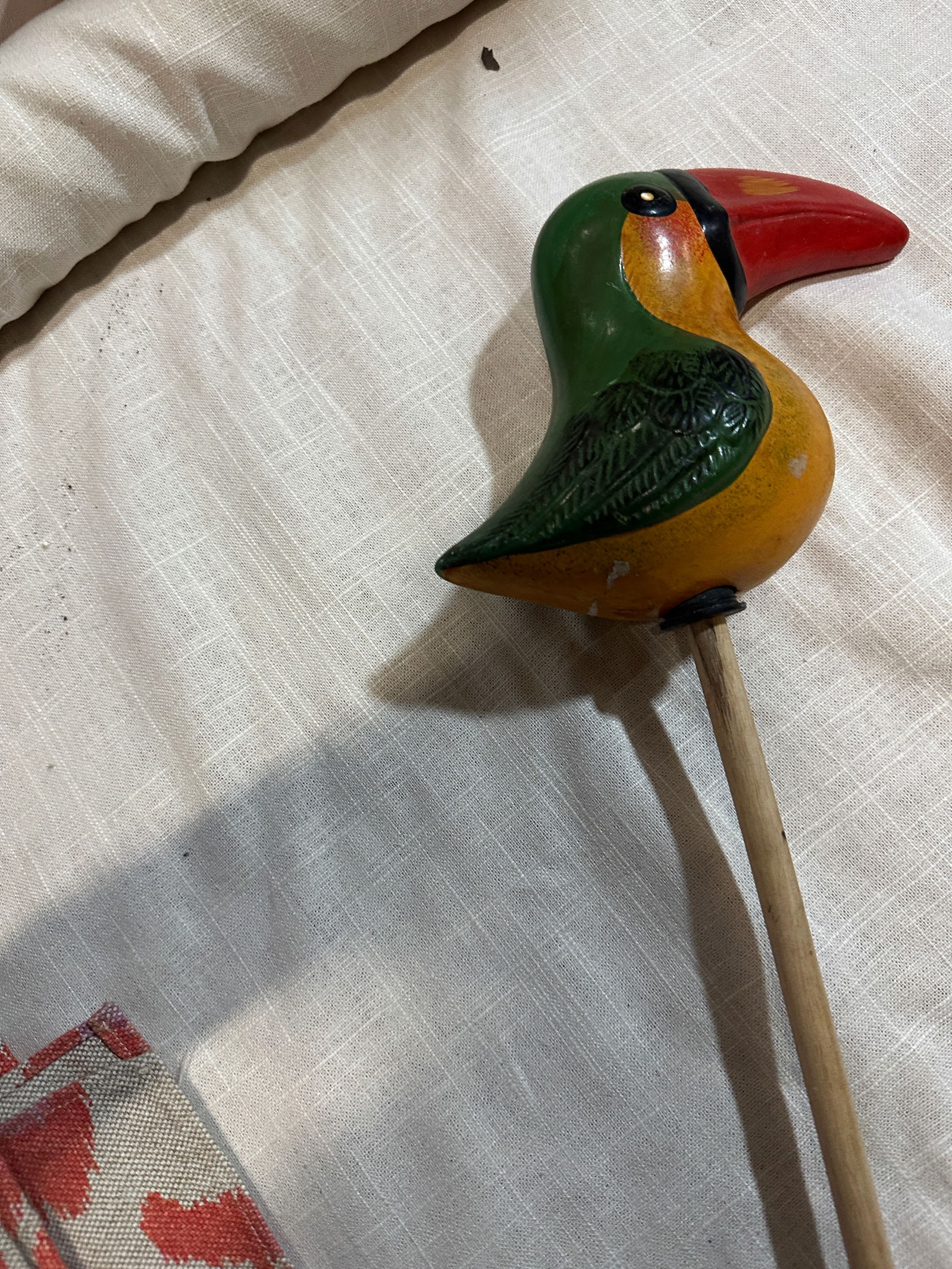 1970s Ceramic and Wooden Bird Sculpture - 5