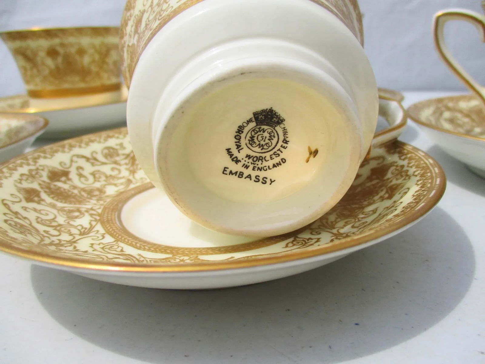 Royal Worcester Embassy Pattern Demitas Set - Set of 12 - 3
