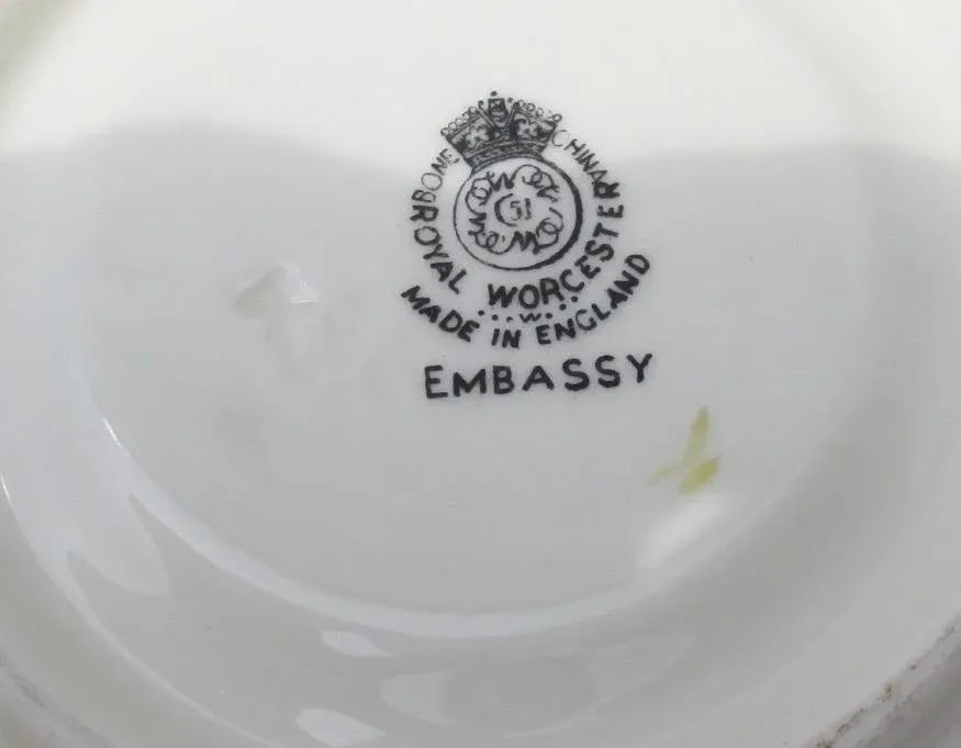 Royal Worcester Embassy Pattern Demitas Set - Set of 12 - 6