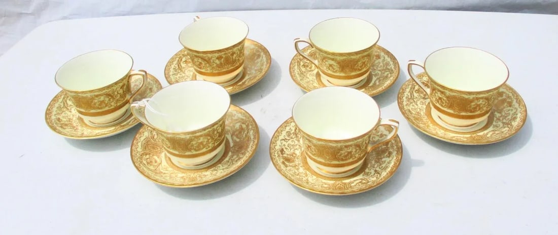 Royal Worcester Embassy Pattern Demitas Set - Set of 12 - 7
