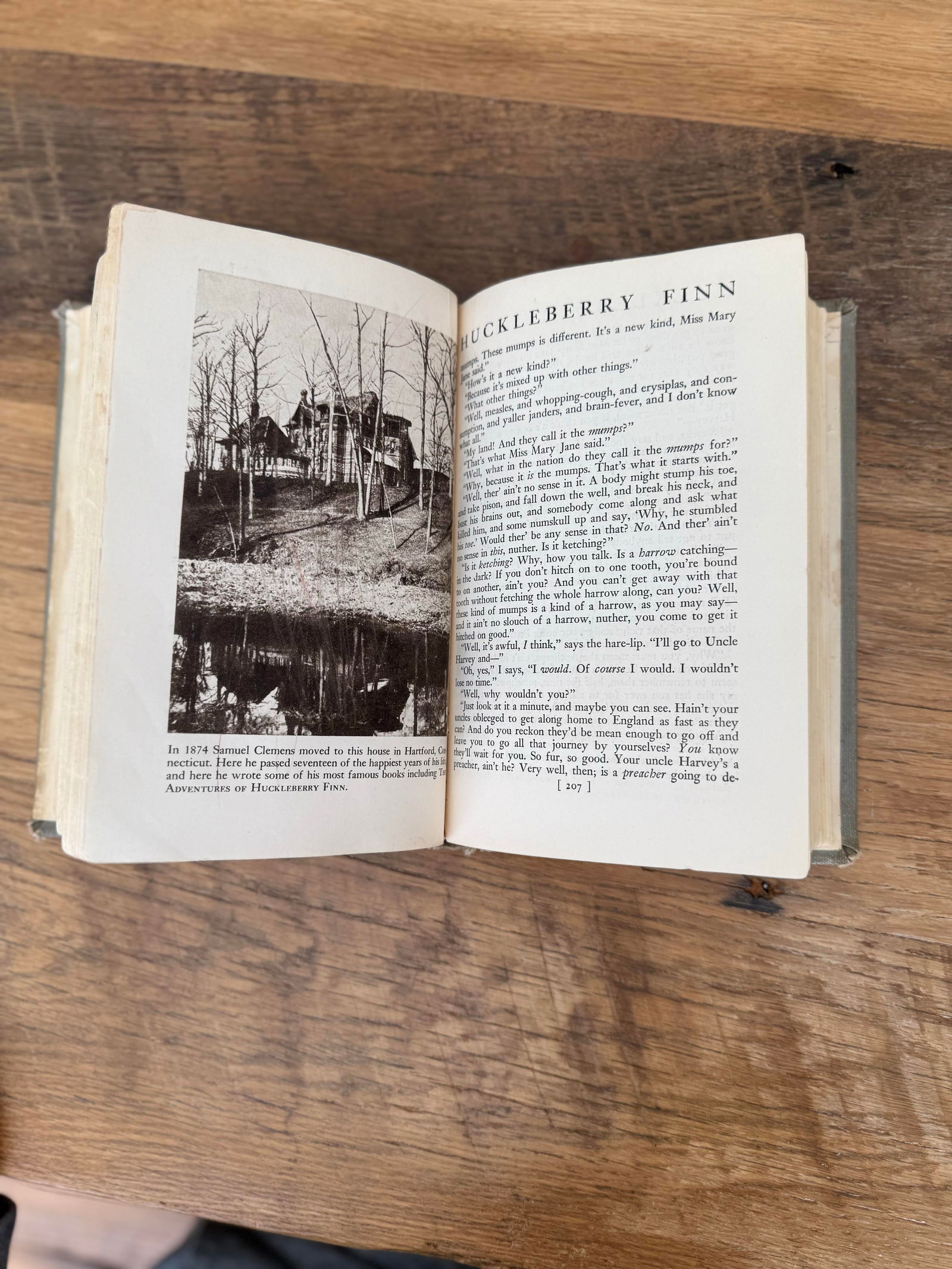 1953 The Adventures of Huckleberry Finn by Samuel Clemens Hardcover School Library Book - 5